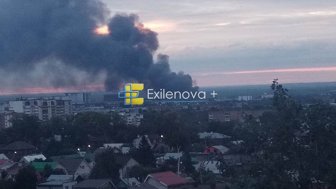 Ракетный удар по Самаре. Кадры: Exilenova+
