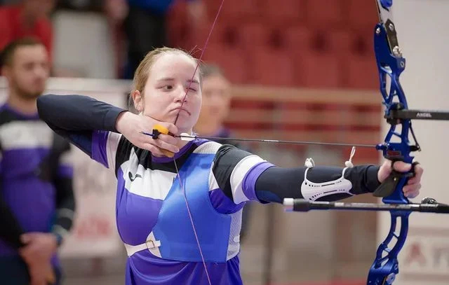 Belarusian archer Karyna Kazlouskaya. Photo: Instagram