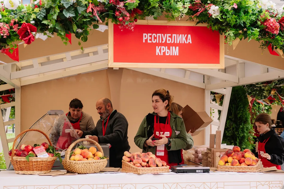 Стенд Крыма на фестивале «Вкусы России». Фото: VK / russiantastes