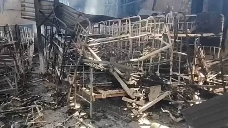 Footage from the wrecked detention centre. Photo: Prosecutor General’s Office of Ukraine / gp.gov.ua