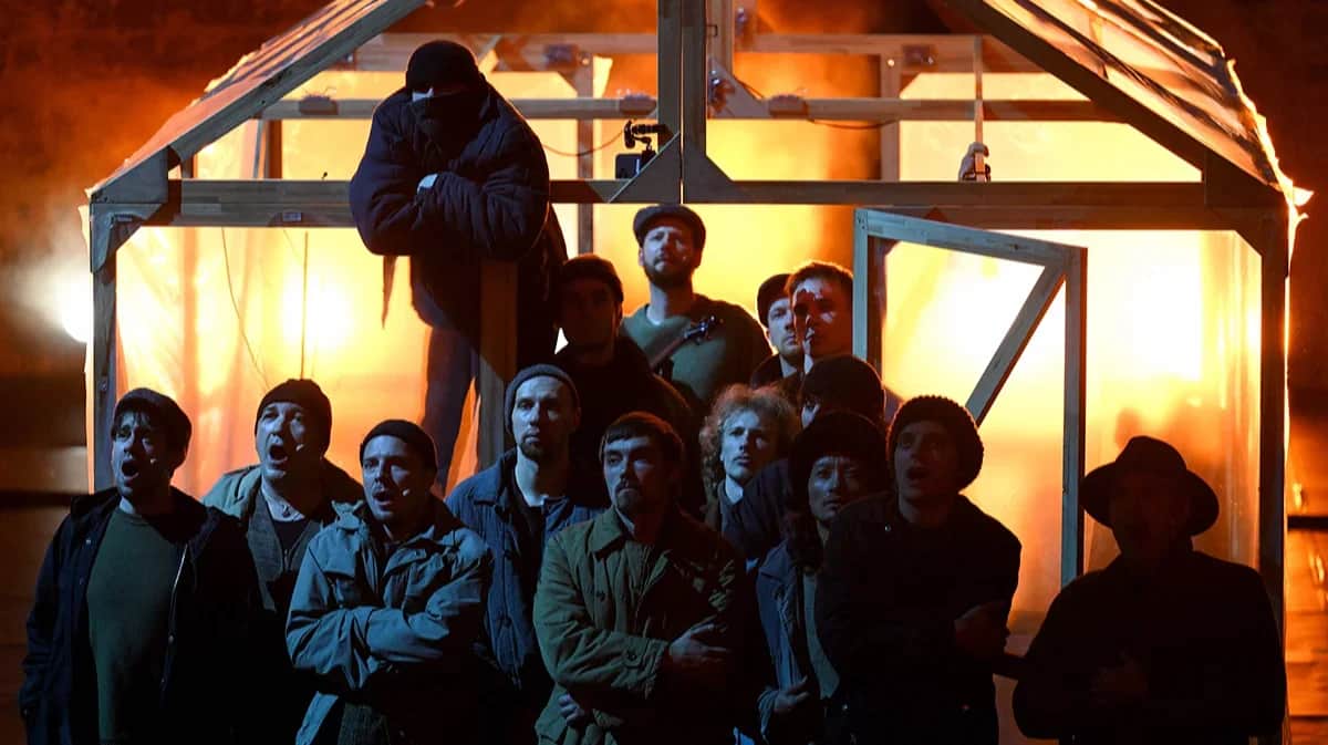 Dress rehearsal for Russian director Kirill Serebrennikov’s Le Moine Noir, based on the Chekhov short story The Black Monk, 5 July 2022. Photo: Nicolas Tucat / AFP / Scanpix / LETA&nbsp;
