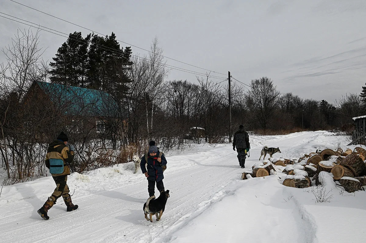 The village of Uni where the Udege people live. Photo by Irina Kravtsova / Novaya Gazeta Europe
