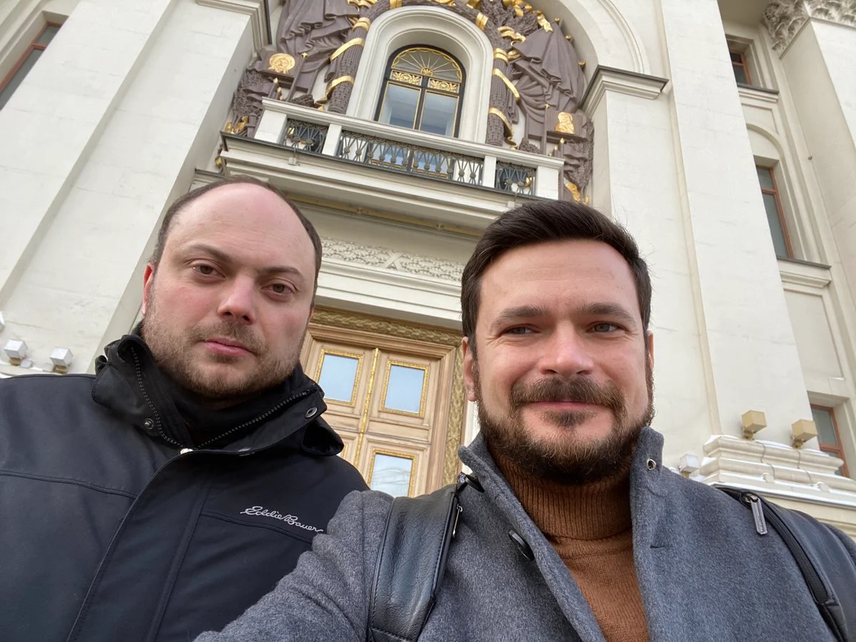 Владимир Кара-Мурза и Илья Яшин. Фото: твиттер Ильи Яшина