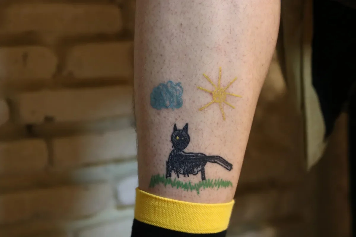 Korshunov’s tattoo. Photo: Pavel Kuznetsov