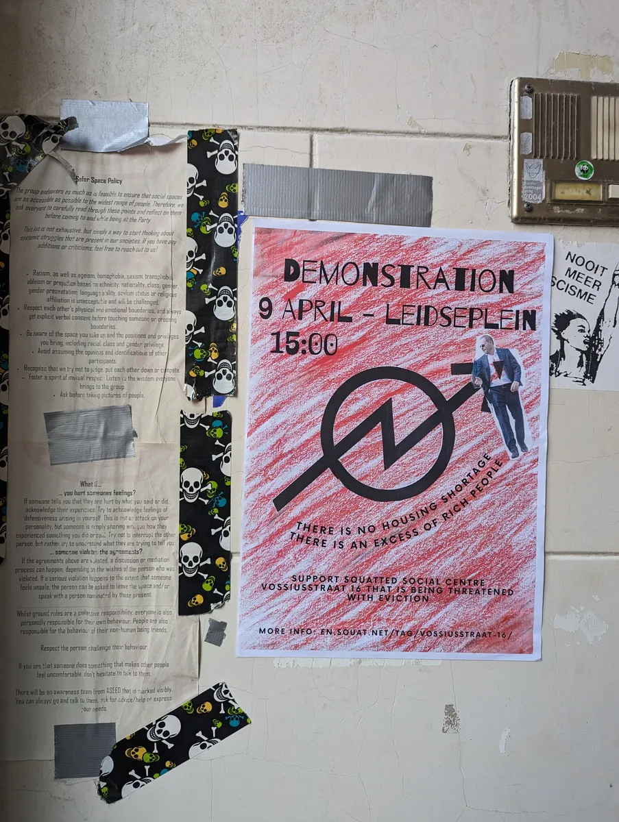Обьъявление о демонстрации. Фото: Федор Агапов, специально для «Новой газеты Европа»