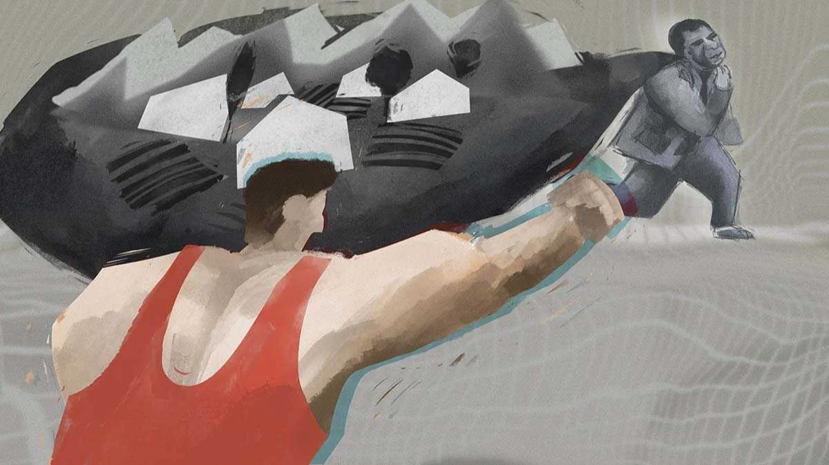 «На ринге, в перчатках, после окончания священного месяца»
