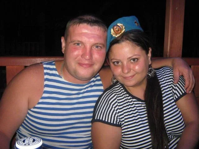 Elena with her husband. Photo from the personal archive