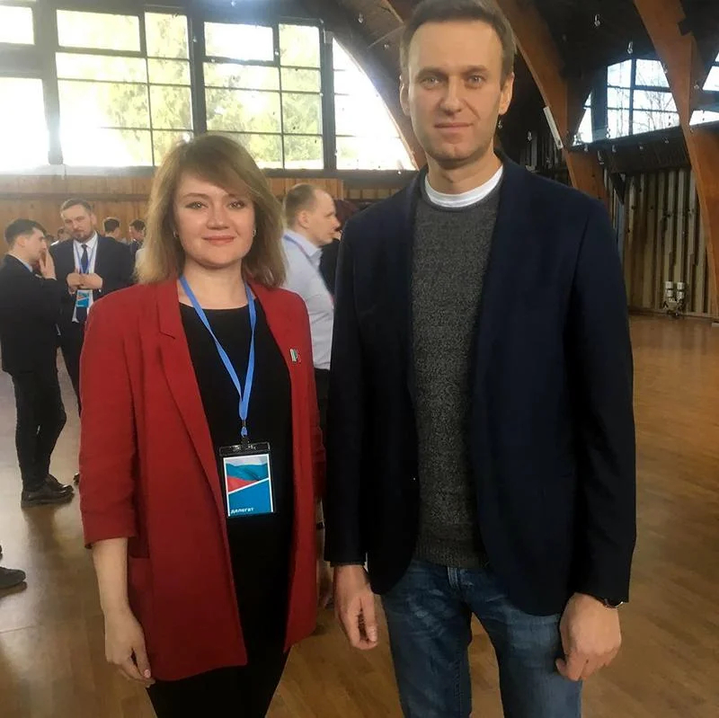 Лилия Чанышева и Алексей Навальный. Фото: <a href="https://twitter.com/WalsethErin/status/1649348297952247808/photo/1">Twitter</a> 