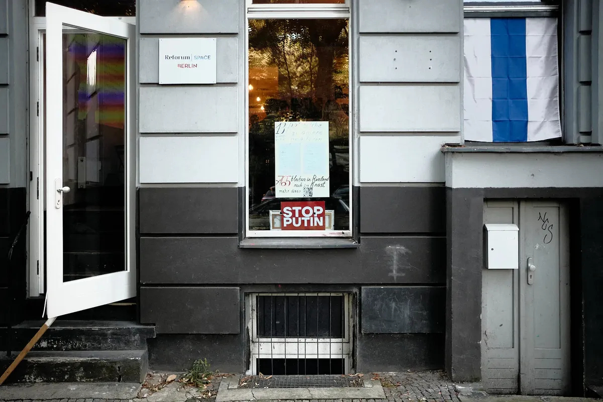 The Reforum Space, created by the Free Russia Foundation, in Berlin, Germany, August 2024. Photo: Fabio Lovati