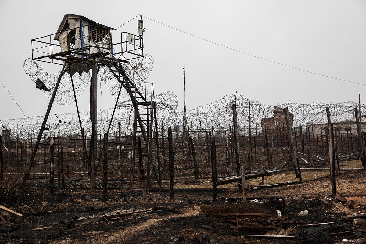 A tower in Sosva’s prison for convicts with tuberculosis. Photo: Nikolay Kozhevnikov, exclusively for Novaya Gazeta Europe