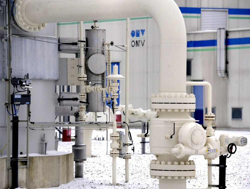 A Central European Gas Hub (CEGH) facility in Baumgarten, Austria, January 2009. Photo: EPA/ROBERT JAEGER APA