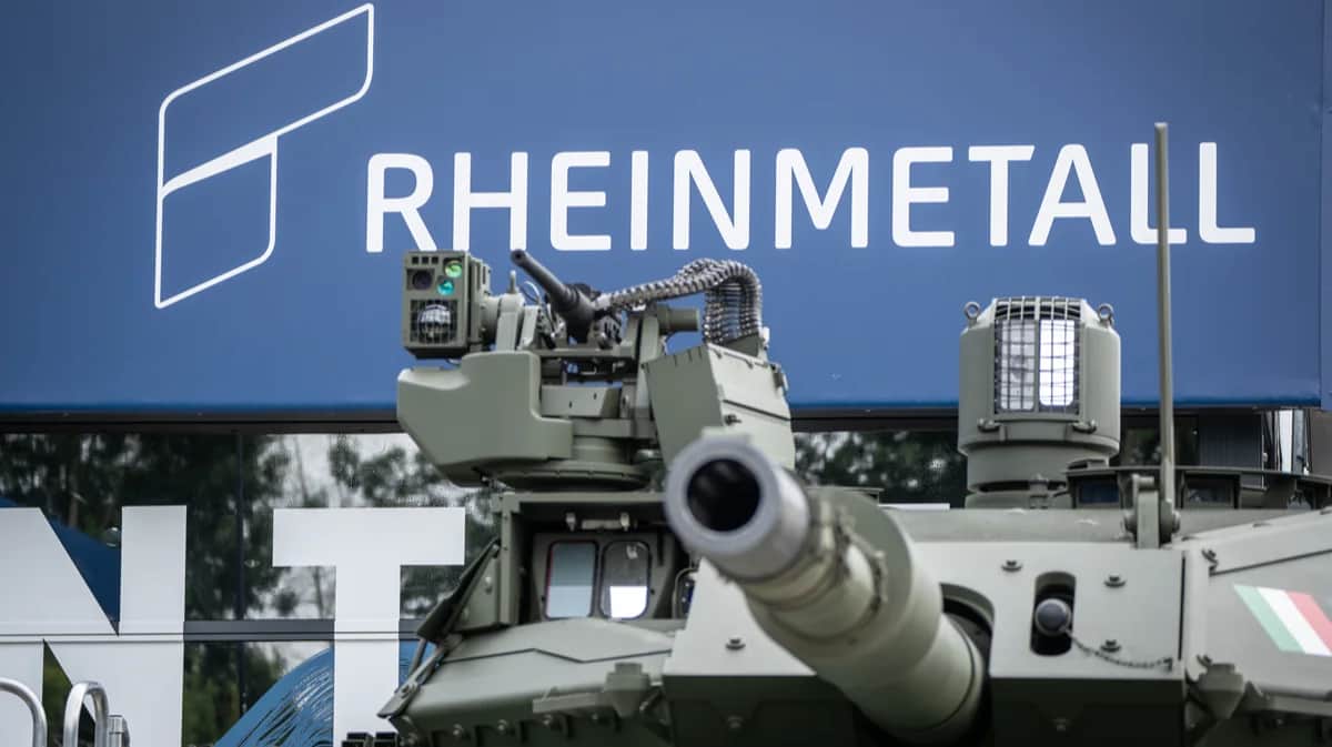 Выставочный стенд Rheinmetall на выставке вооружений Eurosatory, Париж, Франция, 17 июня 2024 года. Фото: Chris Emil Janßen / ddp / Vida Press
