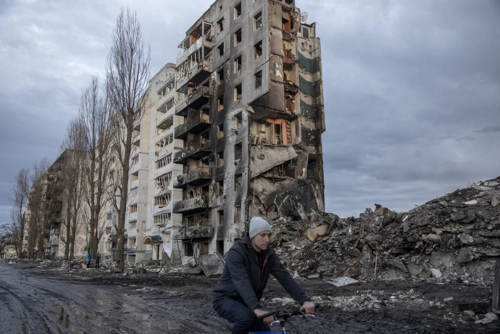 Бородянка. 9 апреля 2022 год. Фото: Narciso Contreras/Anadolu Agency via Getty Images