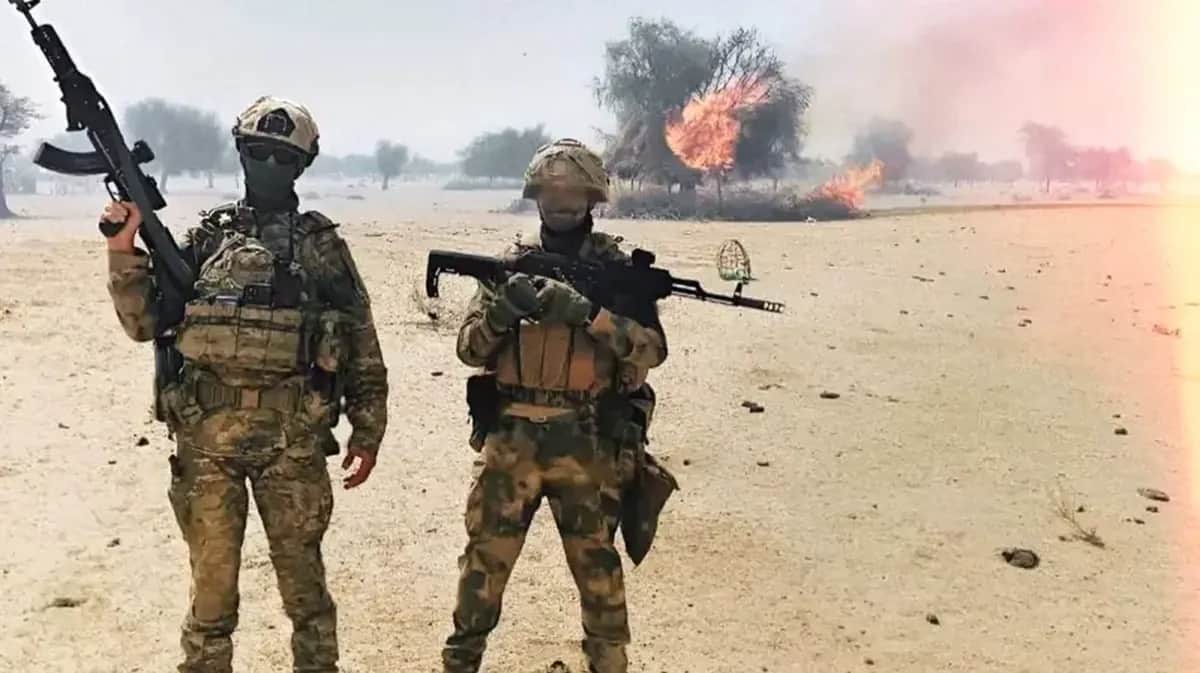 Wagner Group mercenaries in Africa. Photo: Grey Zone / Telegram