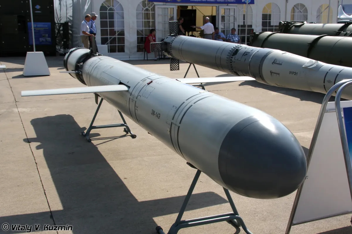 Ракета 3М-14Э для вооружения подводных лодок, предназначена для уничтожения наземных целей. Фото: <a href="https://commons.wikimedia.org/w/index.php?curid=50507548">Wikimedia Commons</a>, CC BY-SA 4.0