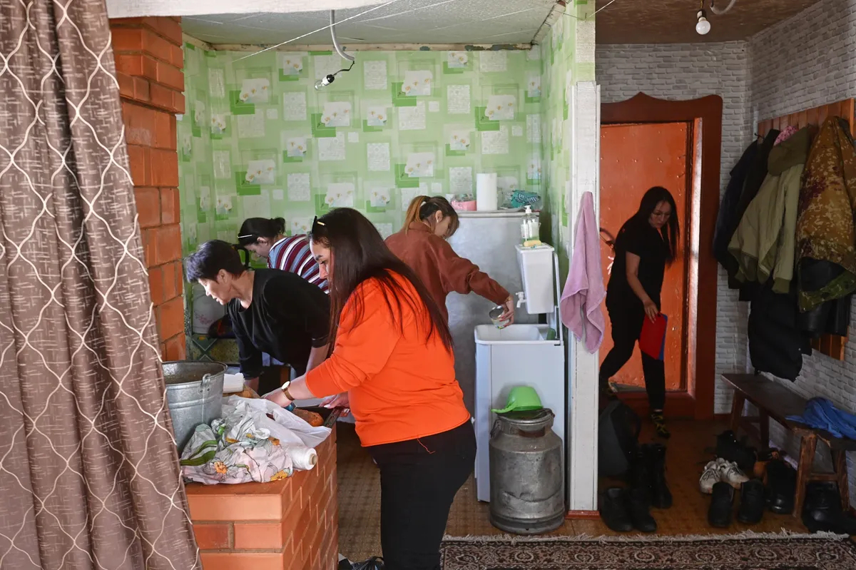 Inside the Latypovs’ house. Photo: Yevgeny Kulikov