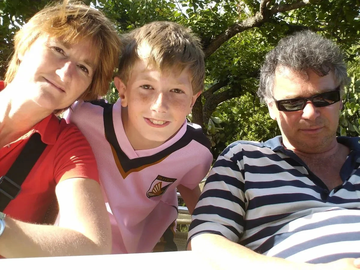 Tina, Zeiger, and Erik. Photo from the family archive