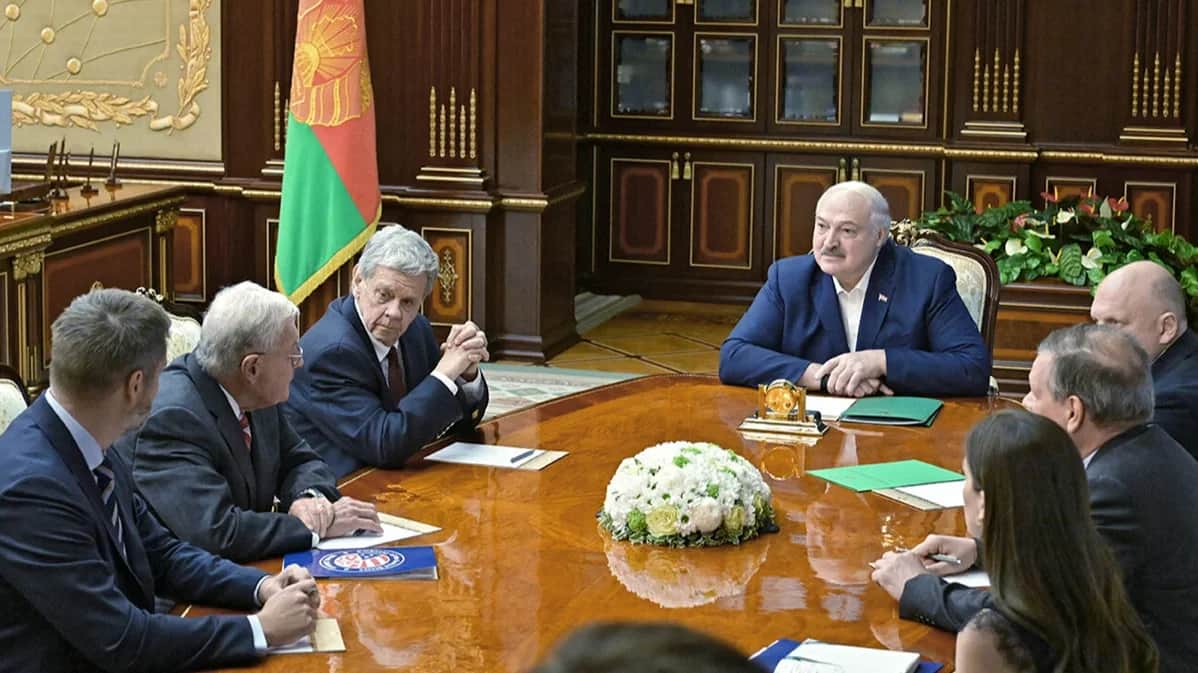 Alexander Lukashenko meets US presidential envoy Keith Kellogg in Minsk, Belarus, 21 June 2025. Photo: Lukashenko press service / EPA-EFE
