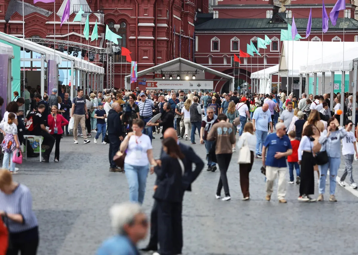 Фестиваль «Красная площадь 2023» в Москве. Фото: <a href="https://bookfestival.ru/" rel="noopener noreferrer" title="https://bookfestival.ru/">Книжный фестиваль «Красная площадь»</a>