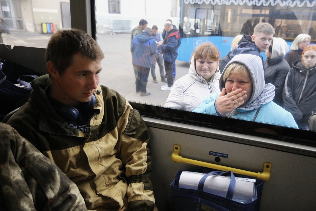 Обстановка на временном пункте мобилизации в Музее Москвы, 29 сентября 2022 года. Фото: Владимир Новиков, пресс-служба мэра и правительства Москвы / Агентство «Москва»