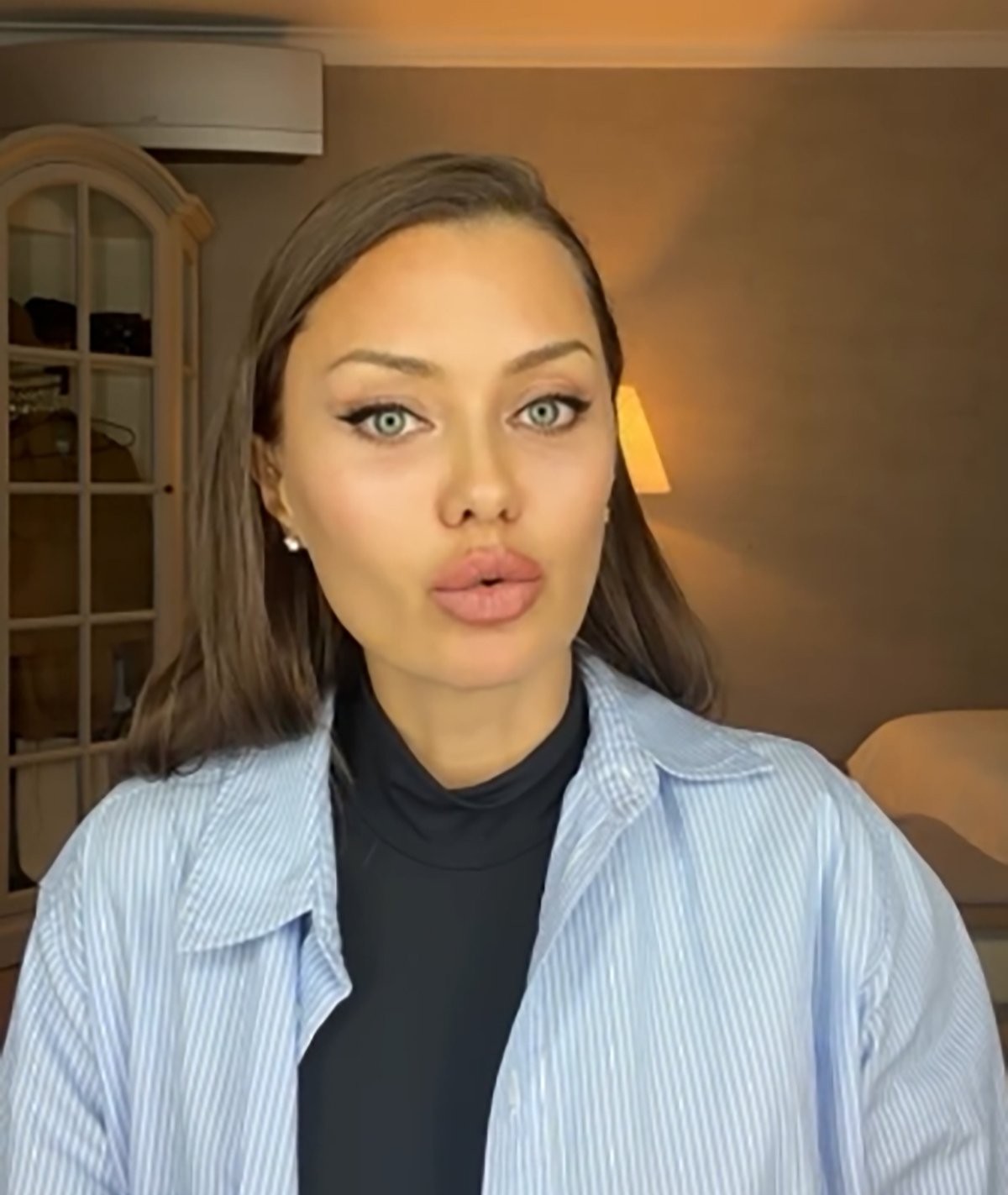 Скриншот из видео-обращения Виктории Бони к Владимиру Путину. Источник: Instagram / @ victoriabonya