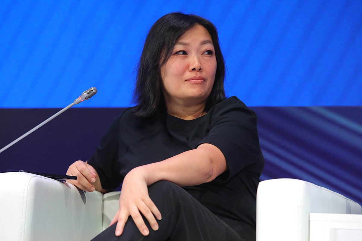 Татьяна Ким. Пленарное заседание «От цифровых решений лидеров к лидерству отрасли» международного форума «Цифровая транспортация», Москва, 23 сентября 2024. Фото: Артур Новосильцев / Агентство «Москва»