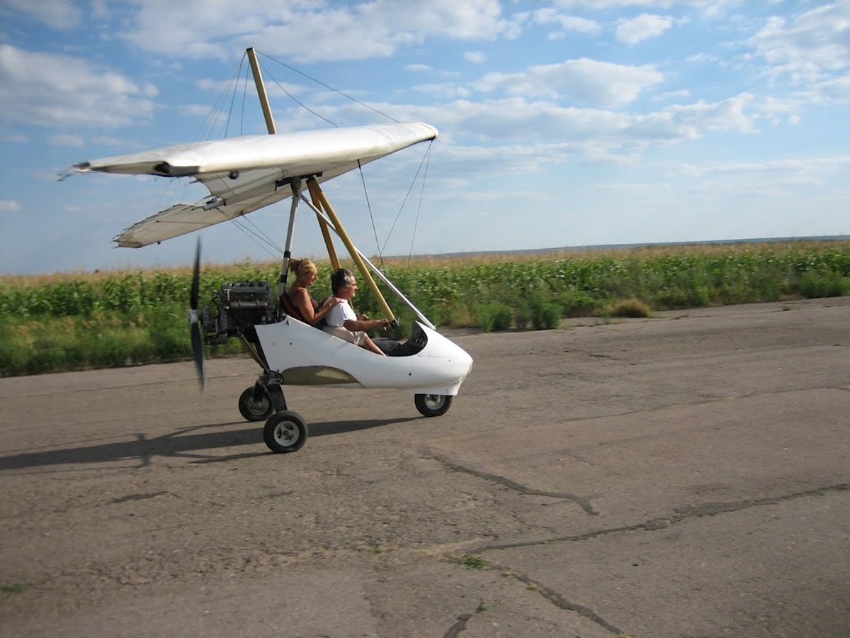 Виктор Сидоренко на дельтаплане. Фото: Владлен Ноль