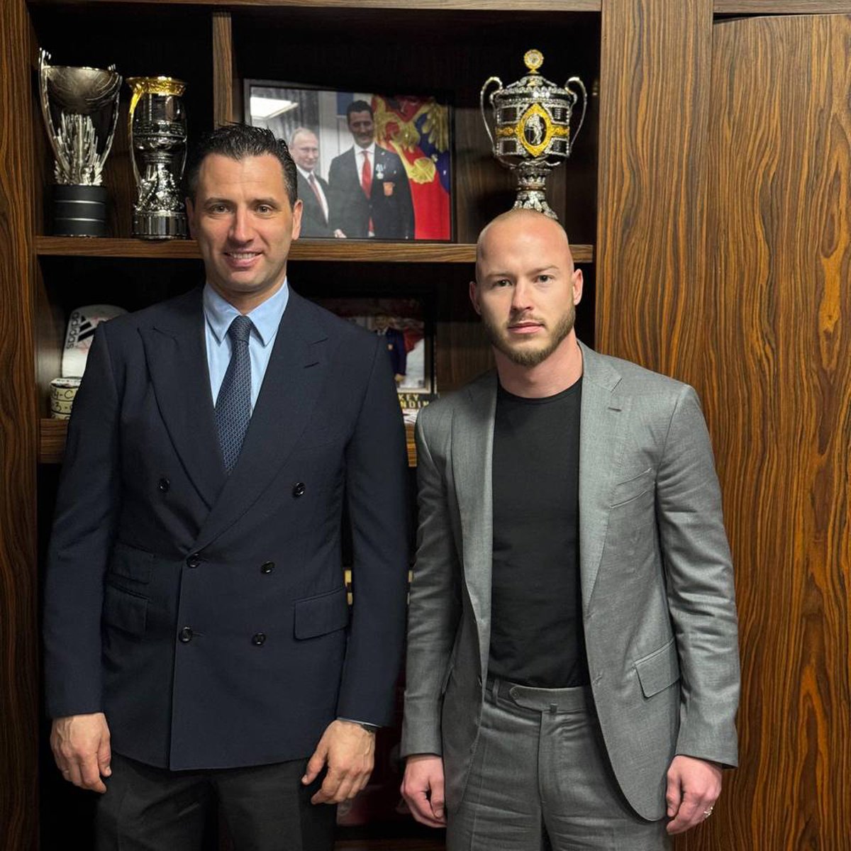 Роман Ротенберг и Никита Мазепин. Фото из телеграм-канала Ротенберга .