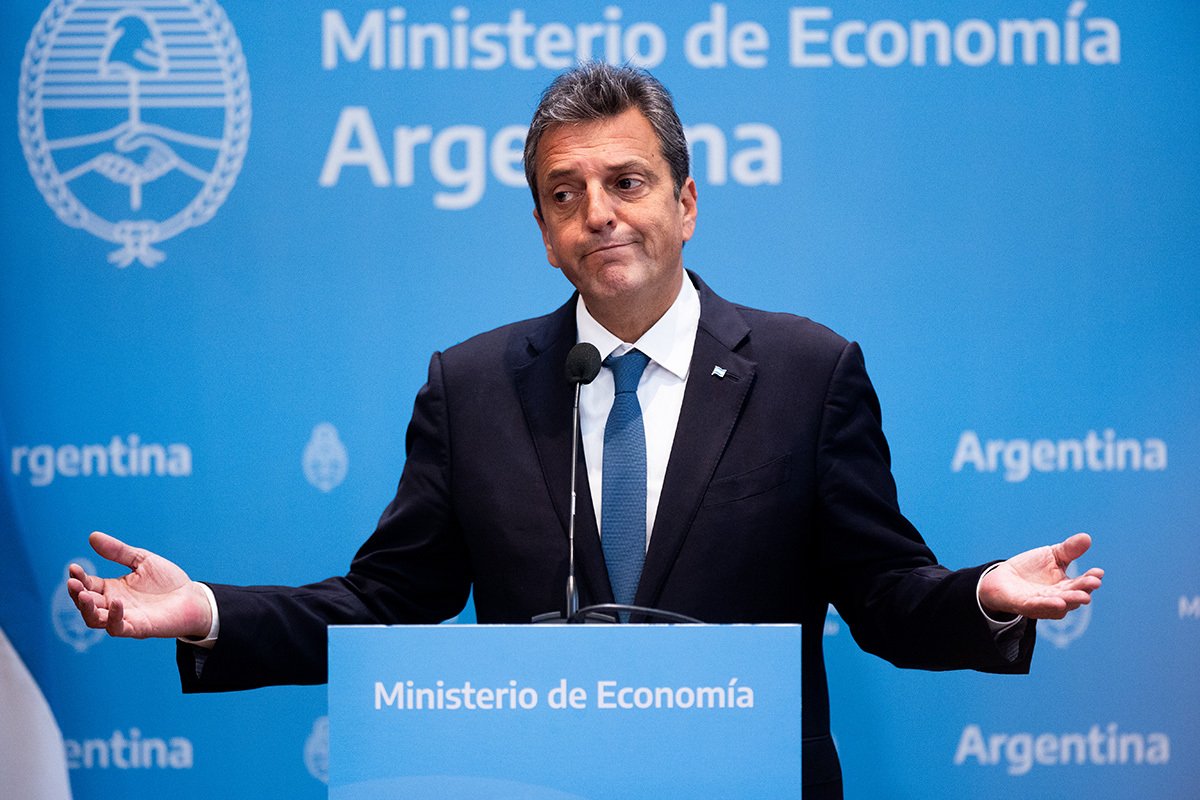 Кандидат в президенты от партии «Союз за Родину» Серхио Масса. Фото: Tomas Cuesta / Getty Images